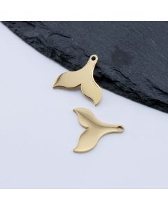 Stainless Steel Privezak Fish Tale,Gold...23SSK02BG