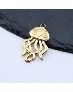 Stainless Steel Privezak Meduza,Gold...G335-05G