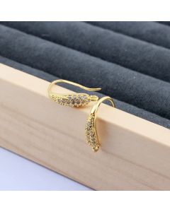 Osnova za Minđuše 10.5x16 mm, 18k Pozlata...P-110718