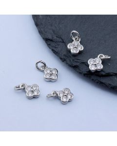 Privezak 6x8 mm, Rodijum...P-2158066-R