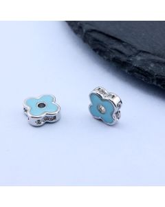 Perla 8x8mm, Mesing Rodijum...P-75918-R