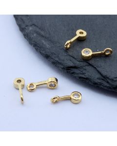Privezak 10x3 mm, 18k Pozlata...P-215306