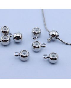 Stoper/Nosači za Priveske 6x1.5 mm, Rodijum...P-209038-R