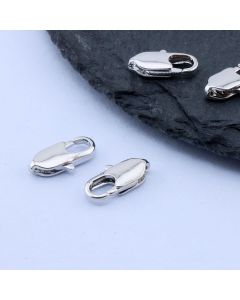 Papagaj kopča 10x5 mm, Rodijum...P-398043-R