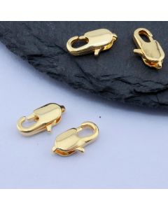 Papagaj kopča 10x5 mm, 18k Pozlata...P-398043