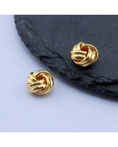 Perla 10x7 mm, 18k Pozlata...P-8114