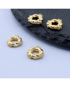 Perla 8x8 mm, 18k Pozlata...P-62075