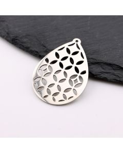 Stainless Steel privezak 17x23 x1 mm, rupa 2mm (23SSK01A)