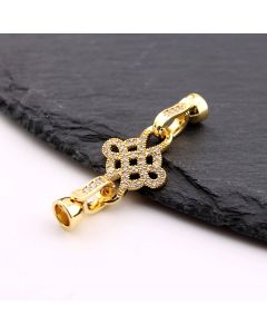 Premium kopča sa CZ Cirkonima za bisere,perle,18k Pozlata...P-23MK60B