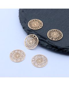 Privezak 13x13 mm, 18k Pozlata...P-332033-F