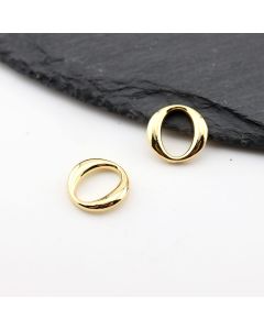 Ukrasna link alka 13,3x13,5x1,8 mm - Pozlata 18k ( 23MK44G )