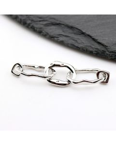 Ukrasni link 45 mm, alke od 6x6mm do 18x10mm- Rodijum ( 23MK58P )