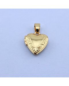 Privezak Srce 15x13 mm, 18k Pozlata...P-P199-15G
