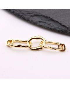 Ukrasni link  45 mm, alke od 6x6mm do 18x10mm,18k Pozlata...P-23MK58