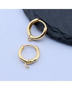 Osnova za minđuše Huggie Hoop 17x15x3 mm, 18k Pozlata...P-K083-33G