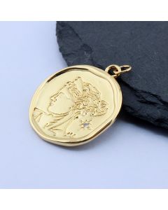 Medaljon 28x25 mm, 18k Pozlata...P-O036-21G