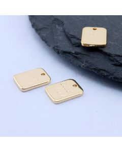 Privezak Good Luck 9x7 mm, 18k Pozlata...P-N231-143-NF