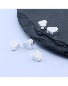 Perla Srce 6x7x3 mm, Silver plated...P-D075-20S-RS