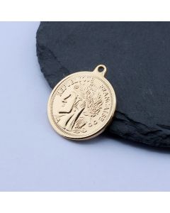 Privezak 26.5x23 mm, 18k Pozlata...P-R132-084-NF