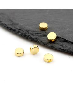 Perla Pozlata 18k. 6x2,7x1,4mm rupa 1mm ( 23MK38C )