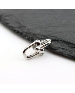 Ukrasna Tifany kopča 20x12mm - Rodijum (  23MK61P )