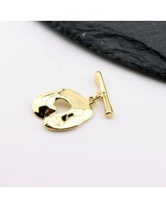 Ukrasna T - kopča 20x15mm - Pozlata 18k ( 23MK46G )