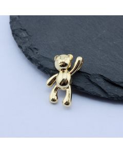 Privezak Medved 20x13 mm, 18k Pozlata...P-S362-030A-B01