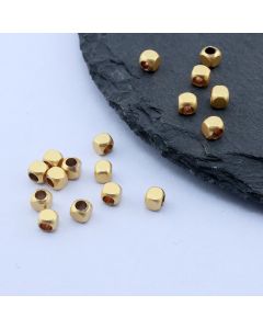 Perla 3x3 mm, 18k Pozlata...P-P198-02B-G