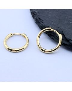 Osnova za Minđuše Huggie Hoop 17x16x2 mm,18k Pozlata...P-K08329G