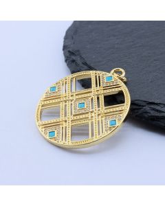 Privezak 33x30 mm, 18k Pozlata...P-D073-14G