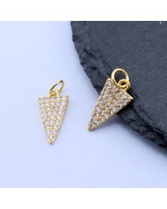 Privezak+CZ 15x8 mm,18k Pozlata...P-G090-07