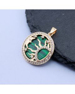 Privezak 22x20 mm, 18k Pozlata...P-N232-454