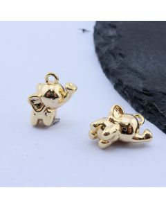 Privezak Slonče 10.5x8 mm,18k Pozlata...P-332125