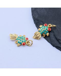 Privezak Koi Fish 17x11 mm,18k Pozlata...P-332124