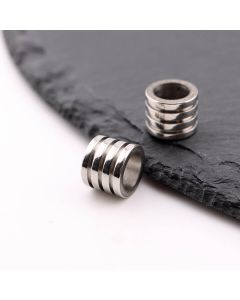 304 Stainless Steel perla polirani čelik 10x8mm, rupa 7mm (E425027A)