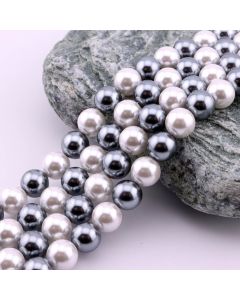 Prirodni 7A sedef biseri mix boja  8 mm, rupa oko 0,8mm ( Majorka biseri )  (JDYZZ19-24)