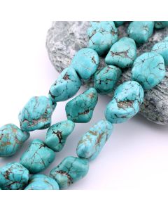 Prirodni bojeni Magnezit 16-26x12-16 mm, rupa oko 1mm. (K244-05B)