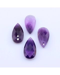 Privezak prirodni kamen Ametist - Suza 13*25 mm Faset...25KP11-09