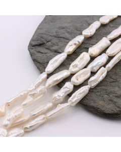 Barok Slatkovodni biseri 20x6x3~5mm, Rupa: 0.6mm ( SLBISS020 )