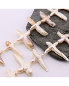 Prirodni Barok Keshi Biseri 29~56x18~30x5~8mm,  Rupa: 0.6mm  ( SLBISS020M01 )