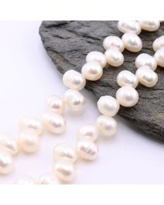 Prirodni Gajeni Slatkovodni Biseri 7~8mm, Rupa : 0.6mm ( SLBISG00403A )