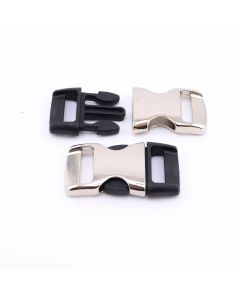 Kopča za paracord narukvice Plastika+Metal 37x21, podloga 15  mm    ( 8633161400 )