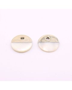 Privezak od Sedefa oko 16 mm, rupa : 2mm- boja zlata (  340012 )