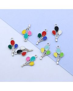 Set Privezaka emajliranih u boji, 12-23 mm boja srebra... PEM-B050-10P