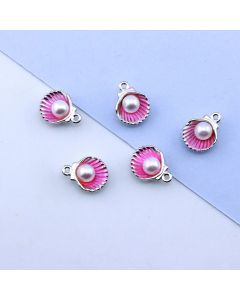 Set Privezaka emajliranih u boji, 10-15 mm, boja srebra... PEM-YW0002-100