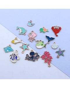 Set Privezaka emajliranih u boji, 7-30x10-25 mm ( PEM-TA0002-93 )