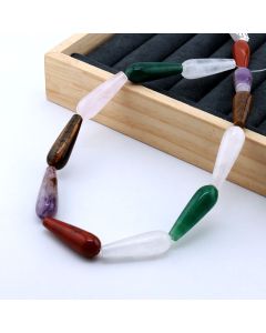 Perle mix prirodnog kamena u obliku suze ...KP-E329-25