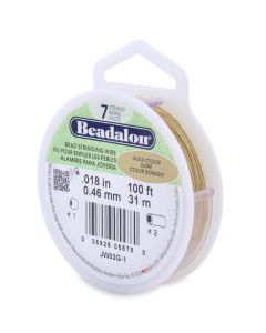 Čelična sajla za nizanje- 7 niti, 0,46 mm, Boja Zlatna, (  41005)