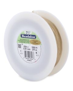 Čelična sajla za nizanje- 7 niti, 0,61 mm, Boja Zlatna (  41007 )