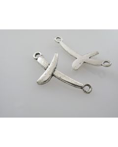 Konektor  krstic 33x18mm , boja antik srebra ( KON107 )